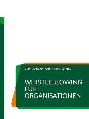 cover image of Whistleblowing für Organisationen